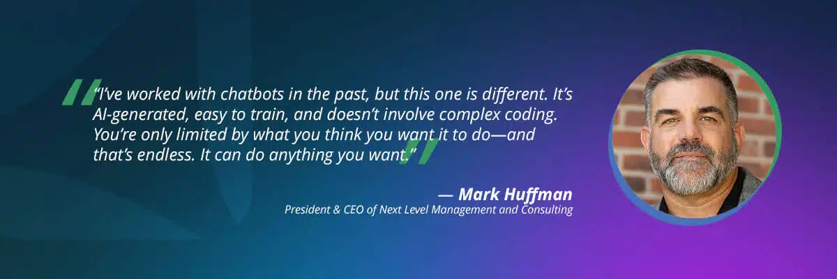 Automated lead capture: Mark Huffman quote about Vendasta's AI employees