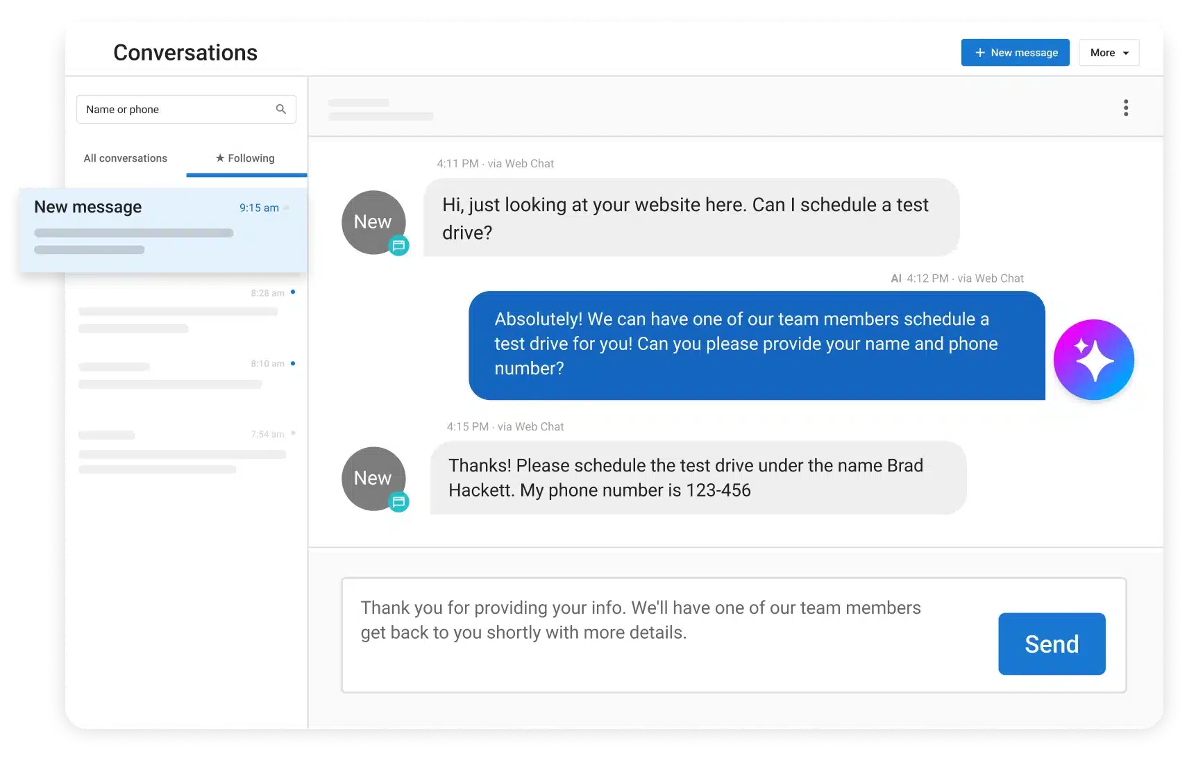 Vendasta AI Receptionist